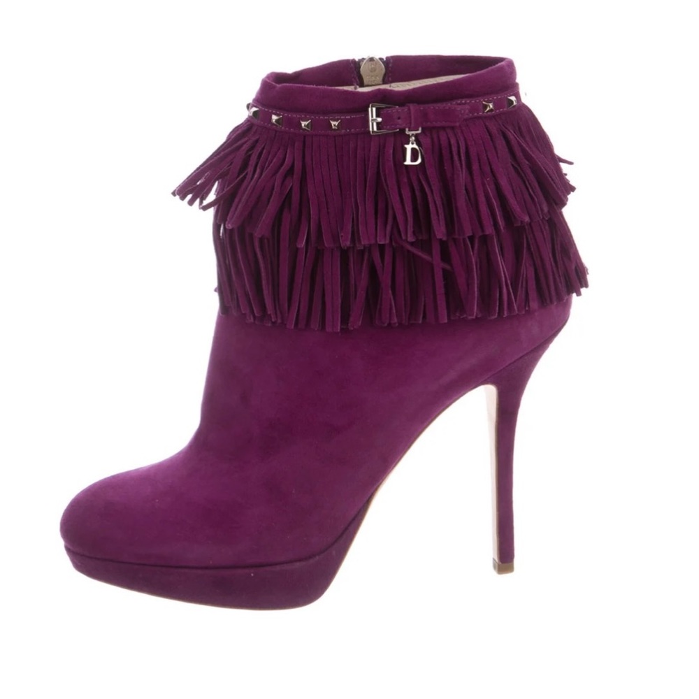 🍁 😍 HOST PICK Christian Dior fringes suede boots size 9.5
